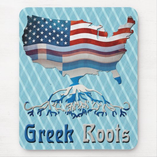 Amerikanische Griechische Roots Mousemat Mousepad (Vorne)