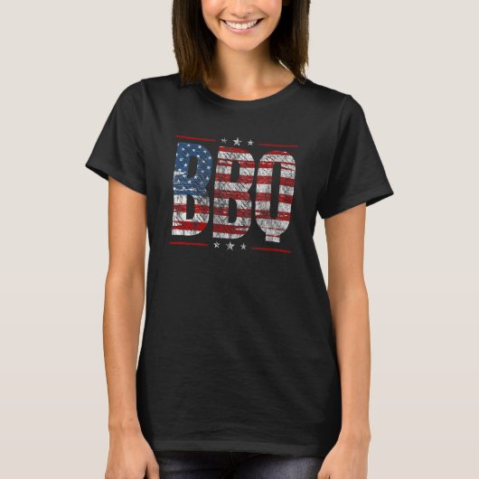 Amerikanische GRILLEN T-Shirt (Vorderseite)