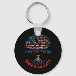 Amerikanische Grossstadt Venezuelan Roots Flag Ven Schlüsselanhänger