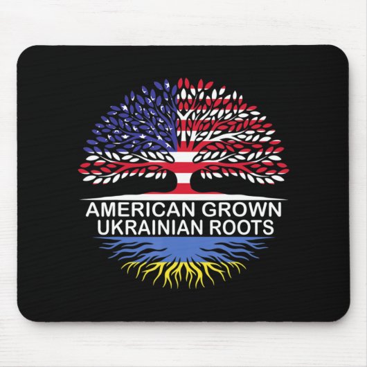 Amerikanische Grossukrainische Roots-Fahne Mousepad (Vorne)