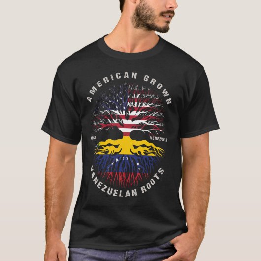 Amerikanische Grossvenezolanischer Roots Venezuela T-Shirt (Vorderseite)
