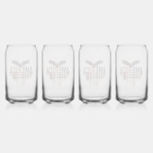 Amerikanische Grunge-Fahne und Adler Dosenglas (Vorderseite)