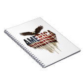 Amerikanische Grunge-Fahne und Adler Notizblock (Rechte Seite)