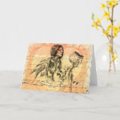 Amerikanische Grüße Karte. Harrison Fisher Karte (Gelbe Blume)