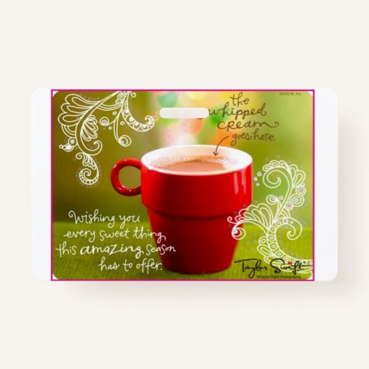 amerikanische Grußkarten Ausweis (Vorderseite)