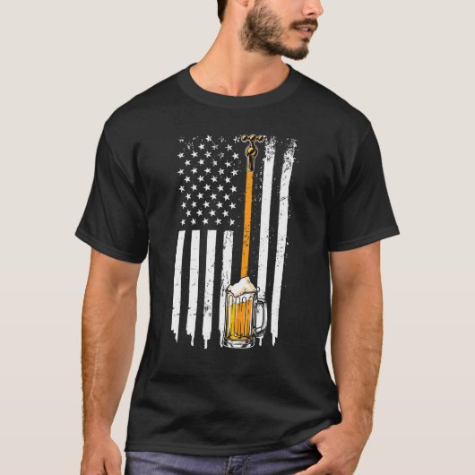 Amerikanische Happy International Beer Day with Am T-Shirt (Vorderseite)