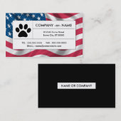 Amerikanische Haustierpfanne Visitenkarte (Vorne/Hinten)