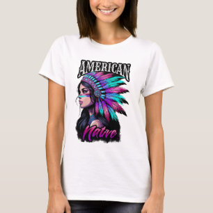 Amerikanische Heimatfrau T-Shirt