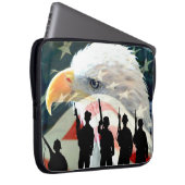 Amerikanische Helden Laptopschutzhülle (Vorne Rechts)