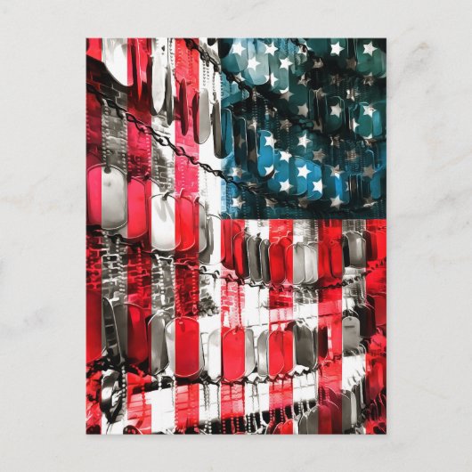 Amerikanische Helden Postkarte (Vorderseite)