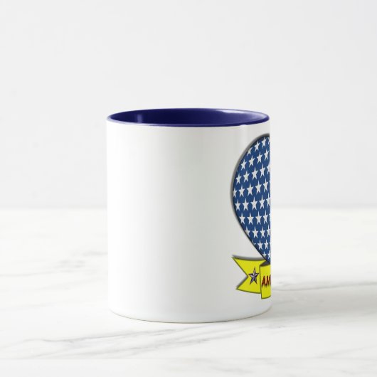 Amerikanische Herz-Tasse Tasse (Zentrum)