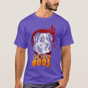 Amerikanische Hirte für das Boos-Funny Hallowee T-Shirt