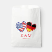 Amerikanische Hochzeit Geschenktütchen (Vorderseite)