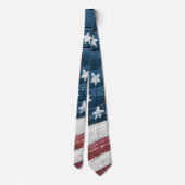 Amerikanische Holzflagge Krawatte (Rückseite)