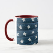 Amerikanische Holzflagge Tasse (Links)