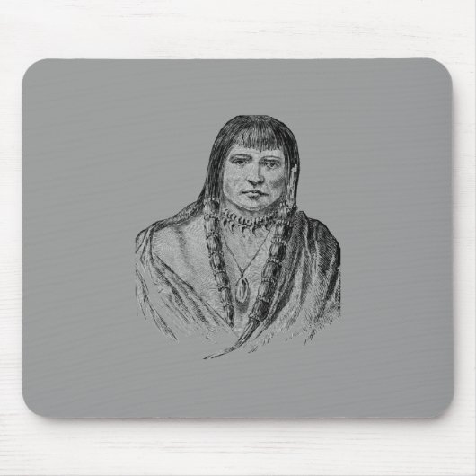 Amerikanische Indianer Mouse Pad Mousepad (Vorne)