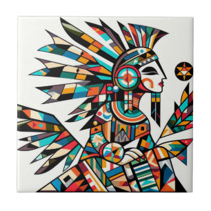 Amerikanische Indianerin Kachina Dancer Art Fliese