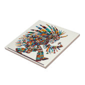 Amerikanische Indianerin Kachina Dancer Artwork Fliese (Seite)