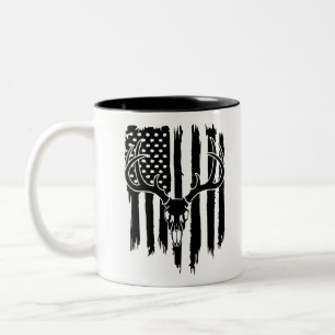 Amerikanische Jagd-Flagge Zweifarbige Tasse