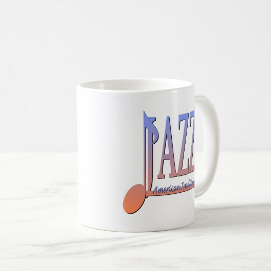 Amerikanische Jazz-Musik Kaffeetasse (VorderseiteRechts)