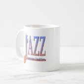 Amerikanische Jazz-Musik Kaffeetasse (Vorderseite Links)