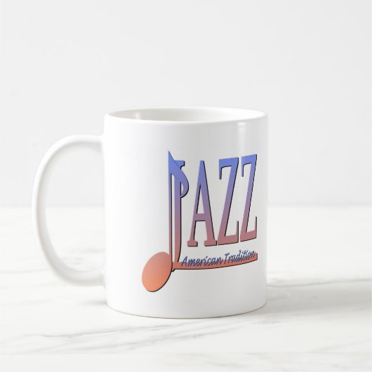 Amerikanische Jazz-Musik Kaffeetasse (Links)