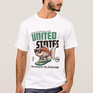 Amerikanische Jungferninseln: Bay-Park T-Shirt
