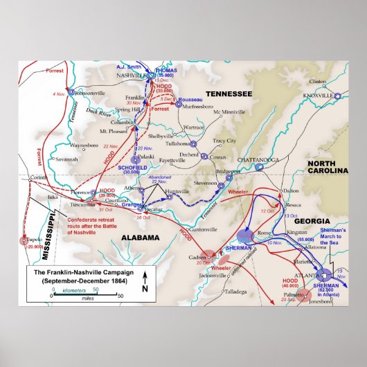 Amerikanische Kampagne für den Zivilen Krieg Frank Poster (Vorne)