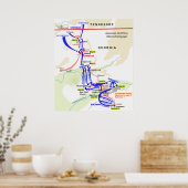 Amerikanische Kampagne für den Zivilen Krieg in At Poster (Küche)