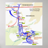 Amerikanische Kampagne für den Zivilen Krieg in At Poster (Vorne)