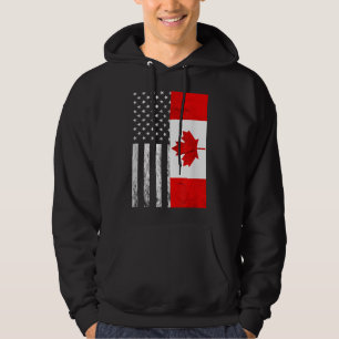 Amerikanische kanadische Vintage Flagge Kanadische Hoodie
