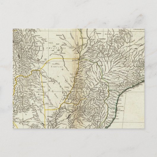 Amerikanische Karte Gravur Central Section (Vorderseite)