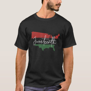 Amerikanische Karte mit afrikanischer Flagge für d T-Shirt