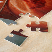 Amerikanische Kastanienpinto-Kriegspferd Puzzle (Seite)