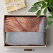 Amerikanische Kastanienpinto-Kriegspferd Seidenpapier (Geschenk)