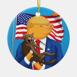 Amerikanische Katastrophe Keramikornament