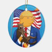 Amerikanische Katastrophe Keramikornament (Links)