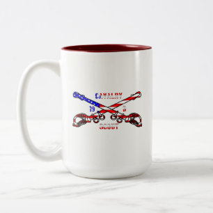 Amerikanische Kavallerie Zwei-Ton Tasse