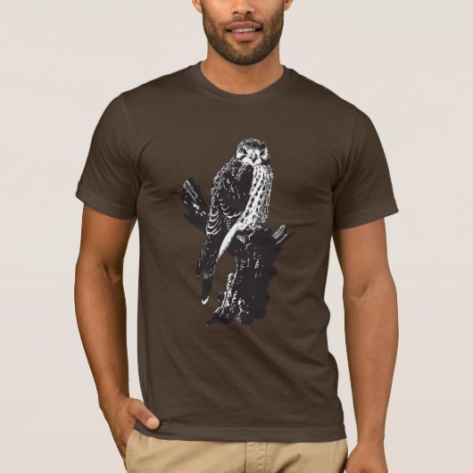 Amerikanische Kestrel-Skizze T-Shirt (Vorderseite)