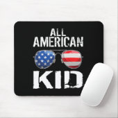 Amerikanische Kinder am 4. Juli Jungs Patriotische Mousepad (Mit Mouse)