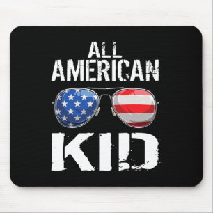 Amerikanische Kinder am 4. Juli Jungs Patriotische Mousepad