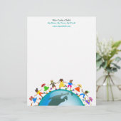 Amerikanische Kinder, Briefkopf (Stehend Vorderseite)