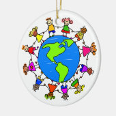 Amerikanische Kinder Keramik Ornament (Links)