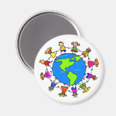 Amerikanische Kinder Magnet (Vorderseite/Rückseite)