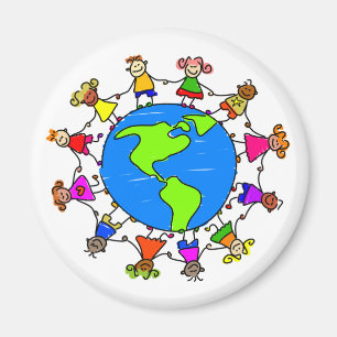 Amerikanische Kinder Magnet