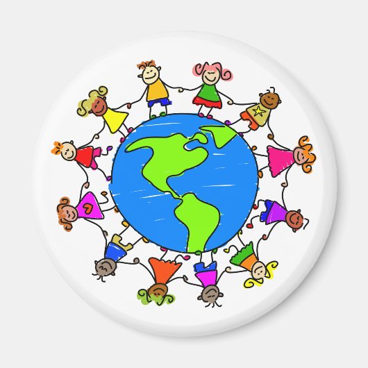 Amerikanische Kinder Magnet (Vorne)