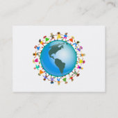 Amerikanische Kinder, Visitenkarte (Rückseite)