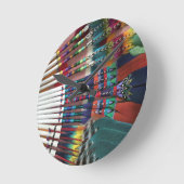 Amerikanische Kirchenfans, Kaffeetasse, Shirts Runde Wanduhr (Winkel)