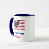 Amerikanische Kiwi-Kaffee-Tasse Tasse (Vorderseite Links)