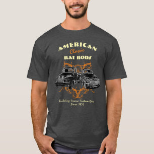Amerikanische Klassiker Rat Rods Verrückte Fahrzeu T-Shirt